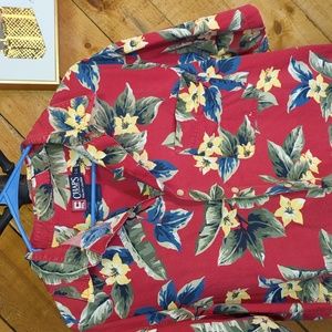 Chaps Ralph Lauren L men's Hawaiian shirt button front